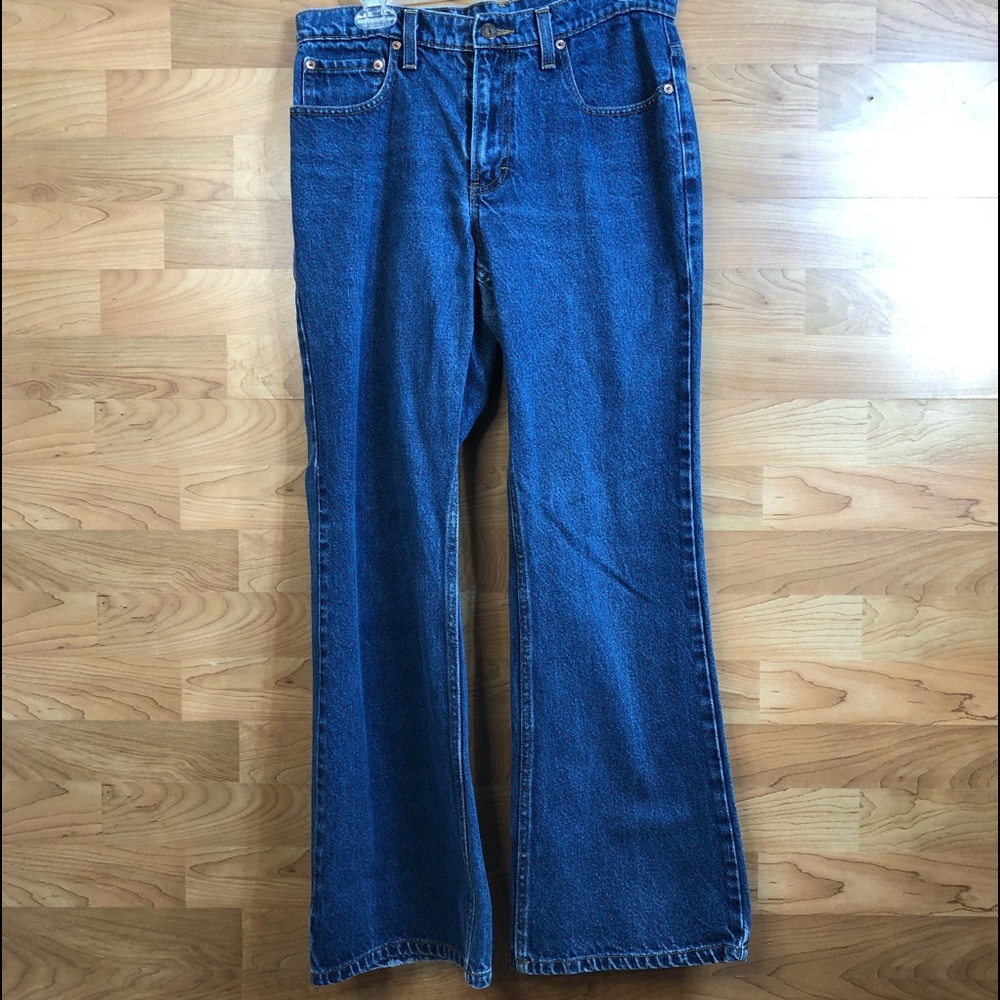 Jordache Vintage Size 11/12 Medium Wash Bootcut Jeans w/5 Pockets and Belt Loops